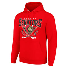 NHL Ottawa Senators Starter Team Logo Graphic Fleece Tri-Blend Pullover Hoodie