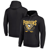 NHL Pittsburgh Penguins Starter Team Logo Graphic Fleece Tri-Blend Pullover Hoodie