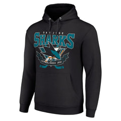 NHL San Jose Sharks Starter Team Logo Graphic Fleece Tri-Blend Pullover Hoodie
