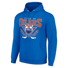 NHL Edmonton Oilers Starter Team Logo Graphic Fleece Tri-Blend Pullover Hoodie
