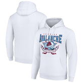 NHL Colorado Avalanche Starter Team Logo Graphic Fleece Tri-Blend Pullover Hoodie