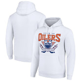NHL Edmonton Oilers Starter Team Logo Graphic Fleece Tri-Blend Pullover Hoodie