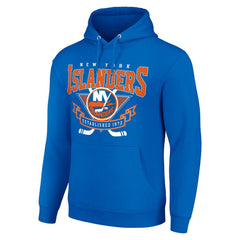 NHL New York Islanders Starter Team Logo Graphic Fleece Tri-Blend Pullover Hoodie