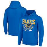 NHL St. Louis Blues Starter Team Logo Graphic Fleece Tri-Blend Pullover Hoodie