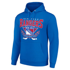 NHL New York Rangers Starter Team Logo Graphic Fleece Tri-Blend Pullover Hoodie