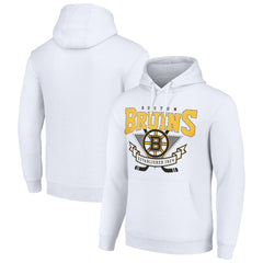 NHL Boston Bruins Starter Team Logo Graphic Fleece Tri-Blend Pullover Hoodie