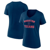 Women's Secondary Logo Victory Arch V-Neck T-Shirt - Houston Texans T-shirts