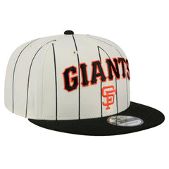 White San Francisco Giants New Era Jersey Pinstripe 9FIFTY Snapback Hat
