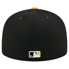 Black Pittsburgh Pirates New Era Shadow Stitch 59FIFTY Fitted Hat