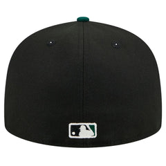 Black Athletics New Era Shadow Stitch 59FIFTY Fitted Hat