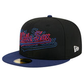 Black Chicago White Sox New Era Shadow Stitch 59FIFTY Fitted Hat