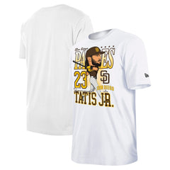 White Fernando Tatis Jr. San Diego Padres New Era Caricature T-Shirt