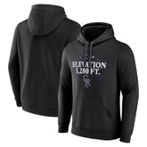 Black Colorado Rockies Elevation Pullover Hoodie