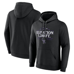 Black Colorado Rockies Elevation Pullover Hoodie