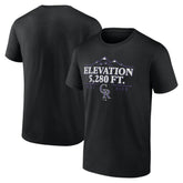 Black Colorado Rockies Elevation T-Shirt