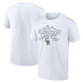 White Colorado Rockies Elevation T-Shirt