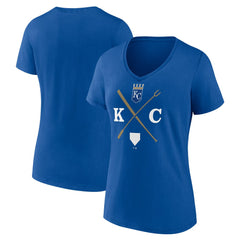 Royal Kansas City Royals Women's KC Local V-Neck T-Shirt