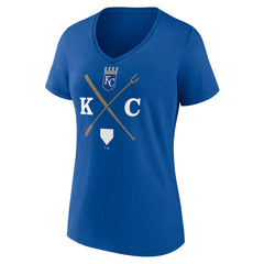 Royal Kansas City Royals Women's KC Local V-Neck T-Shirt