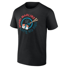 Black Miami Marlins Let's Go Fish T-Shirt