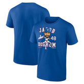 Royal Jacob deGrom Texas Rangers Caricature T-Shirt