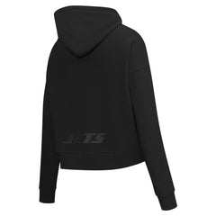 Pro Standard Women's Jeweled Cropped Pullover Hoodie - New York Jets Hoodies
