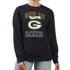 G-III 4Her by Carl Banks Women's Team Logo Graphic Tri-Blend Pullover Sweatshirt - Green Bay Packers Pullover