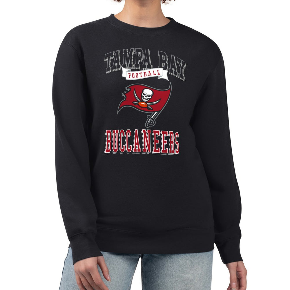 G-III 4Her by Carl Banks Women's Team Logo Graphic Tri-Blend Pullover Sweatshirt - Tampa Bay Buccaneers Pullover