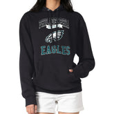 G-III 4Her by Carl Banks Women's Team Logo Graphic Fleece Tri-Blend Pullover Hoodie - Philadelphia Eagles Hoodies