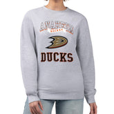 NHL Anaheim Ducks G-III 4Her by Carl Banks Women's Team Logo Tri-Blend Fleece Pullover Sweatshirt