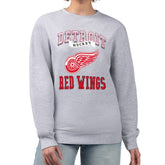 NHL Detroit Red Wings G-III 4Her by Carl Banks Women's Team Logo Tri-Blend Fleece Pullover Sweatshirt