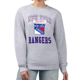 NHL New York Rangers G-III 4Her by Carl Banks Women's Team Logo Tri-Blend Fleece Pullover Sweatshirt
