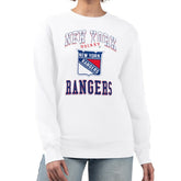 NHL New York Rangers G-III 4Her by Carl Banks Women's Team Logo Tri-Blend Fleece Pullover Sweatshirt