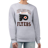 NHL Philadelphia Flyers G-III 4Her by Carl Banks Women's Team Logo Tri-Blend Fleece Pullover Sweatshirt
