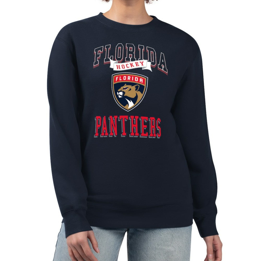 NHL Florida Panthers G-III 4Her by Carl Banks Women's Team Logo Tri-Blend Fleece Pullover Sweatshirt