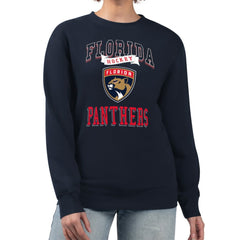 NHL Florida Panthers G-III 4Her by Carl Banks Women's Team Logo Tri-Blend Fleece Pullover Sweatshirt