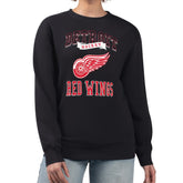 NHL Detroit Red Wings G-III 4Her by Carl Banks Women's Team Logo Tri-Blend Fleece Pullover Sweatshirt