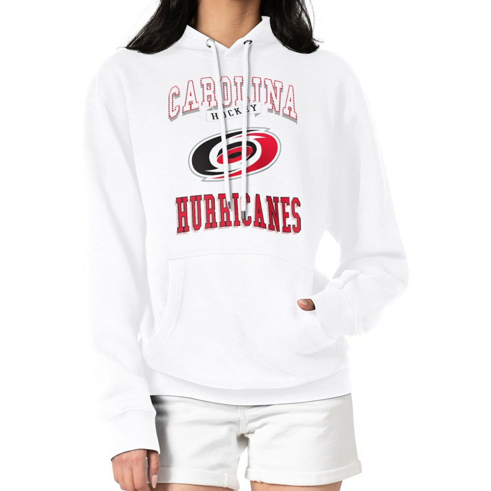 NHL Carolina Hurricanes G-III 4Her by Carl Banks Women's Team Logo Tri-Blend Fleece Pullover Hoodie