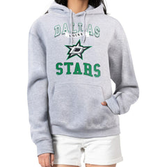 NHL Dallas Stars G-III 4Her by Carl Banks Women's Team Logo Tri-Blend Fleece Pullover Hoodie
