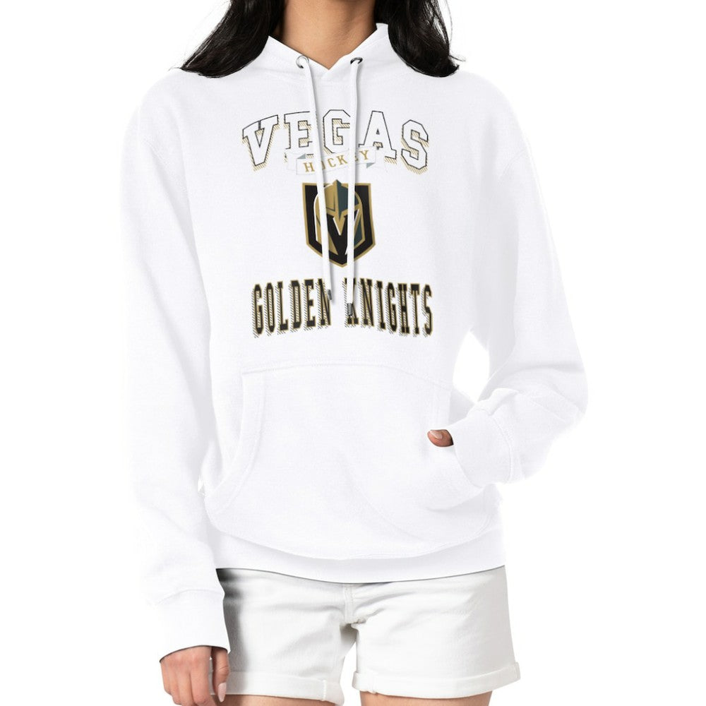 NHL Vegas Golden Knights G-III 4Her by Carl Banks Women's Team Logo Tri-Blend Fleece Pullover Hoodie