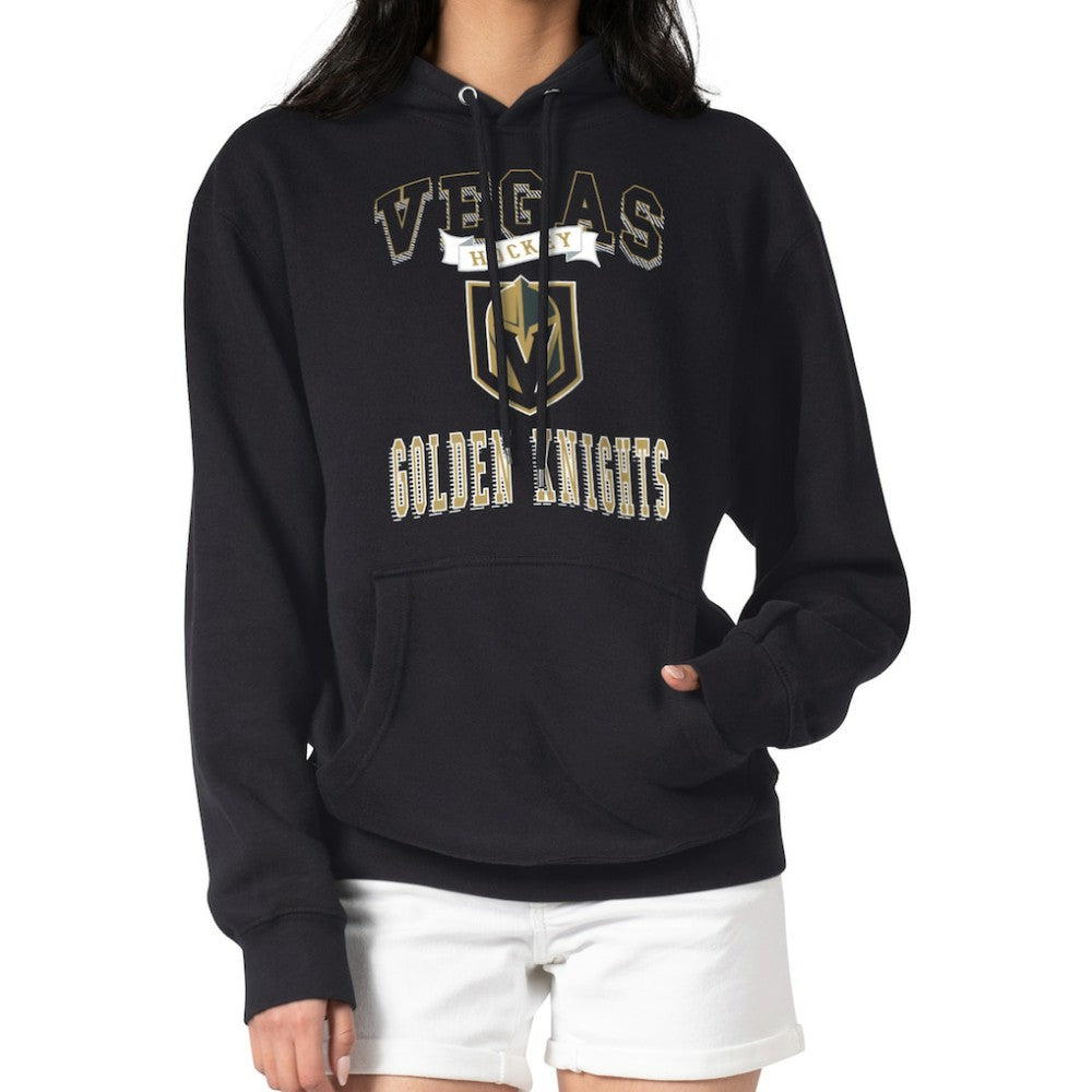 NHL Vegas Golden Knights G-III 4Her by Carl Banks Women's Team Logo Tri-Blend Fleece Pullover Hoodie