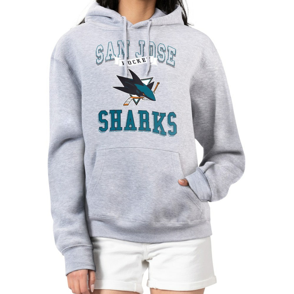 NHL San Jose Sharks G-III 4Her by Carl Banks Women's Team Logo Tri-Blend Fleece Pullover Hoodie
