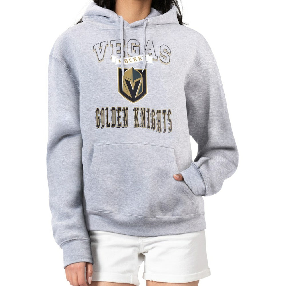 NHL Vegas Golden Knights G-III 4Her by Carl Banks Women's Team Logo Tri-Blend Fleece Pullover Hoodie