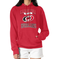 NHL Carolina Hurricanes G-III 4Her by Carl Banks Women's Team Logo Tri-Blend Fleece Pullover Hoodie