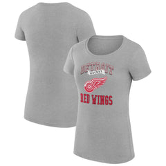 NHL Detroit Red Wings G-III 4Her by Carl Banks Women's Super-Slim Fit Lightweight Team Logo Graphic T-Shirt