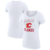 NHL Calgary Flames G-III 4Her by Carl Banks Women's Super-Slim Fit Lightweight Team Logo Graphic T-Shirt