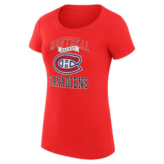 NHL Montreal Canadiens G-III 4Her by Carl Banks Women's Super-Slim Fit Lightweight Team Logo Graphic T-Shirt
