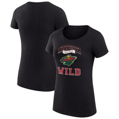 NHL Minnesota Wild G-III 4Her by Carl Banks Women's Super-Slim Fit Lightweight Team Logo Graphic T-Shirt