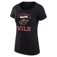 NHL Minnesota Wild G-III 4Her by Carl Banks Women's Super-Slim Fit Lightweight Team Logo Graphic T-Shirt