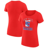 NHL New York Rangers G-III 4Her by Carl Banks Women's Super-Slim Fit Lightweight Team Logo Graphic T-Shirt