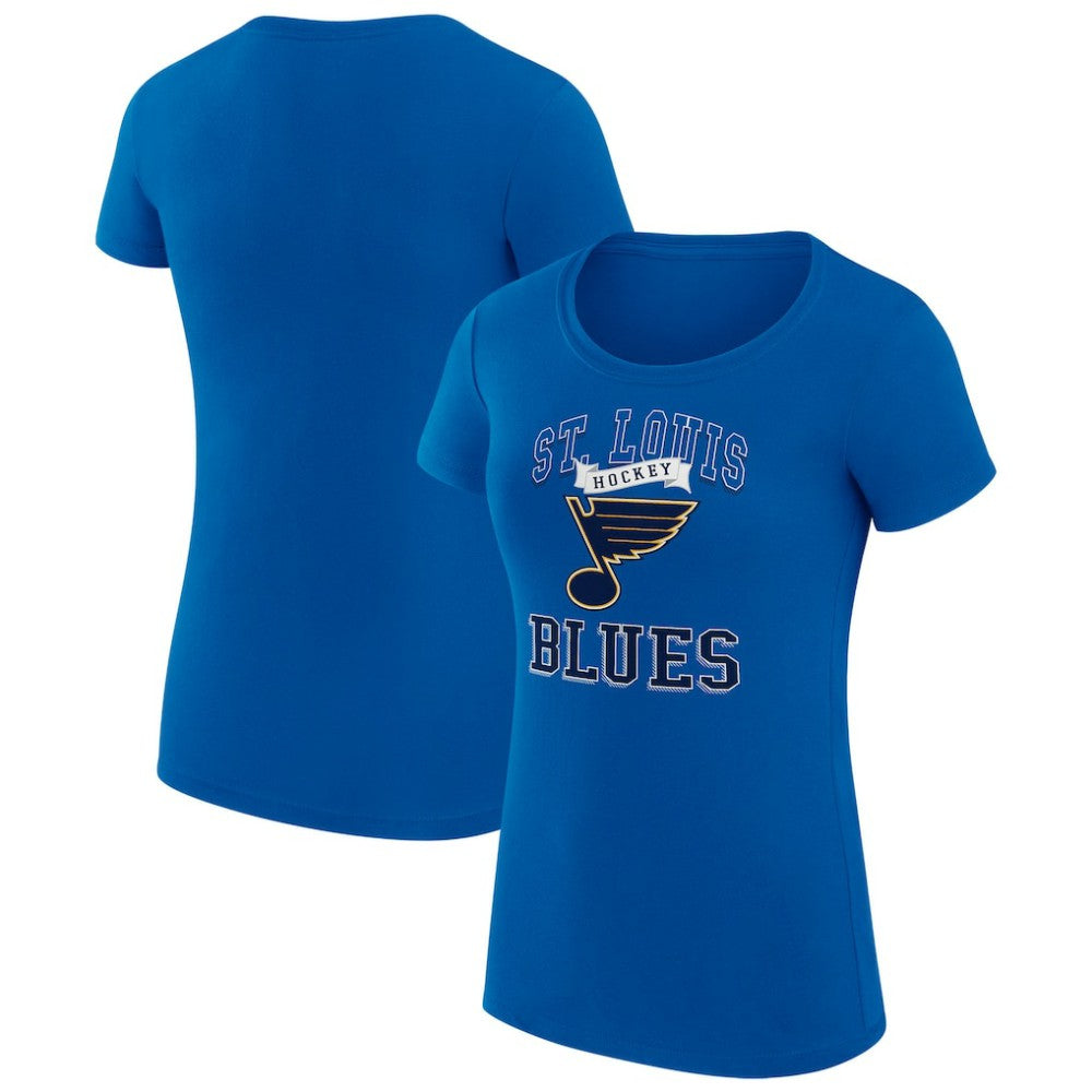 NHL St. Louis Blues G-III 4Her by Carl Banks Women's Super-Slim Fit Lightweight Team Logo Graphic T-Shirt